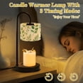 thumbnail image 4 of Candle Warmer Lamp with Timer Dimmer Seamless Eucalyptus palm fern different tree foliage natural branches Candle Lamp Warmer for Jar Candle with 4 Bulbs Gifts for Women House Warming Gifts, 4 of 8