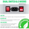 thumbnail image 2 of 600W Grow Lights for Indoor Plants, Growing Light Full Spectrum with Veg Bloom Mode, Indoor Grow Light for 2x4ft Coverage, 2 of 7