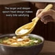 thumbnail image 1 of Cuchara antideslizante para cuencos, cuchara para sopa asiática, cucharas para ramen con mango largo, cucharas de postre con muesca aptas para alimentos, juego de cucharas de cocina, ramen,, 1 of 8