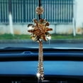 thumbnail image 4 of VERMON Stylish Flower Beads Pendant Car Interior Decor Rearview Mirror Hanging Ornament, 4 of 6