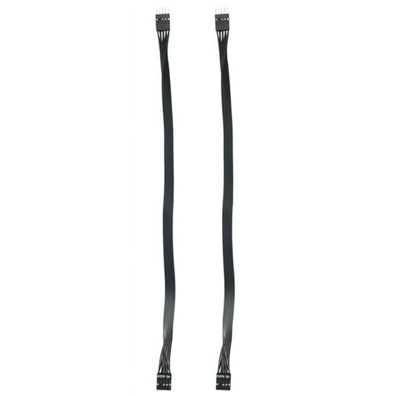 2Pcs Motherboard HD Audio 9Pin Male to Female Extension Cable for PC DIY Black 30CM