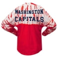 thumbnail image 3 of Unisex Spirit Jersey Red Washington Capitals Crystal Half Dye Long Sleeve T-Shirt, 3 of 3