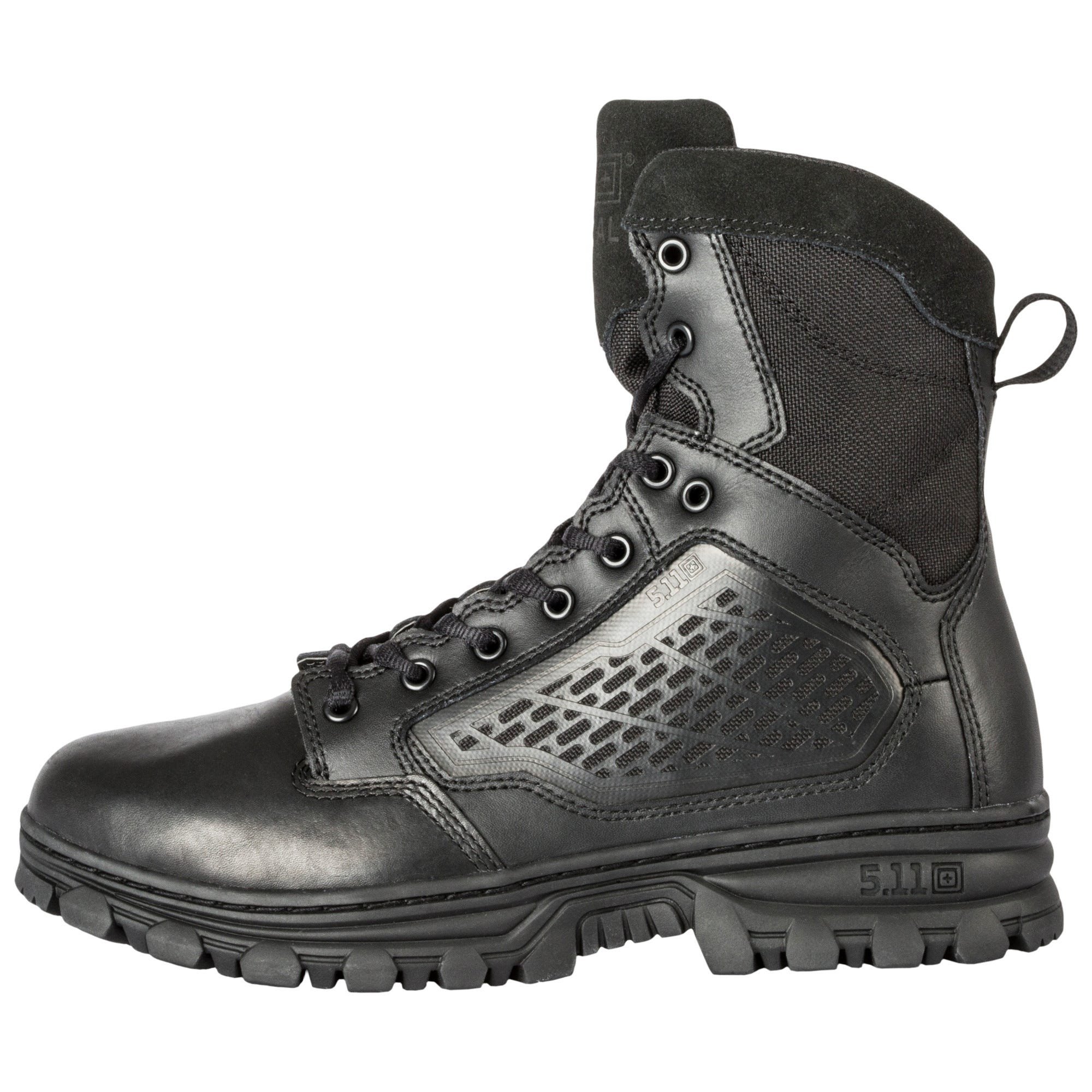 5.11 Work Gear Men's EVO 6-inch Boots, Side Zip, Full Grain Leather, Ortholite Insole, Black, 9/Regular, Style 12311 - image 3 of 6