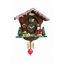 Kuckulino Black Forest Clock Christmas Edition with Quartz Movement and Cuckoo Call