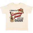 thumbnail image 3 of Inktastic I Listen to Country Music with My Daddy Guitar and Hat Boys or Girls Toddler T-Shirt, 3 of 5