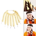 thumbnail image 4 of Rulos de Cabello Yinane Suaves sin Calor Amarillo Reutilizables, 4 of 8
