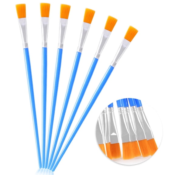 50 Pcs Paint Brushes for Kids Watercolor Fan Painting Painted Child