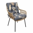 thumbnail image 3 of TOPCHANCES Outdoor Seat/Back Chair Cushion for Patio Garden Seat Pad, Spring/Summer Seasonal All Weather Replacement Cushions, Grey Leaves, 3 of 10