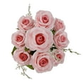 thumbnail image 5 of Mainstays Indoor Artificial Flower Rose Bush, Pink Color, Assembled Height 17.5", 5 of 9