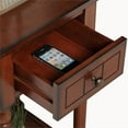 thumbnail image 4 of Pemberly Row End Table Nightstand Bedside Square in Wood - Mahogany, 4 of 7
