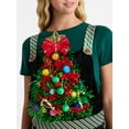 thumbnail image 3 of No Boundaries Christmas Tree Jumpsuit, Women’s, 3 of 4