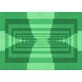 thumbnail image 1 of Ahgly Company Indoor Rectangle Patterned Neon Green Area Rugs, 5' x 7', 1 of 6