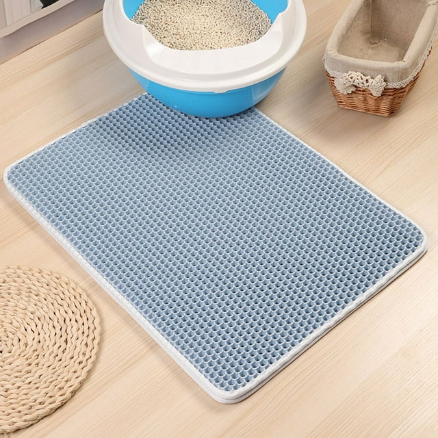 Pet litter Mat Double Layer liiter pad Pad Home Large Flexible EVA Washable Pet Box Pan Cushion Odorless Rug