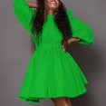 thumbnail image 2 of Womens 2025 Spring Dresses Casual Ruffle Tiered A Line Swing Mini Cute Dress, 2 of 3