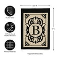 thumbnail image 2 of Evergreen Flag Cambridge Chic Letter B Monogram Applique Garden Flag - 12.5" Wide x 18" High, 2 of 5