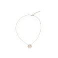 thumbnail image 2 of Athra Women's Cross Textured Disc Necklace, Rose Gold \ Silver,OS - US, 2 of 2