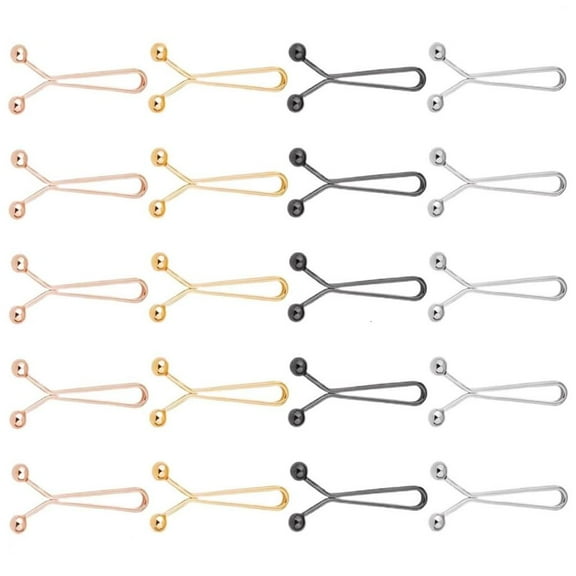 Necvior 20 Pcs Trousers Waist Tightener No Sewing Required Trousers Waist Tensioner