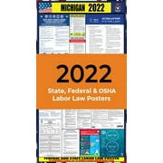 2022 Michigan (MI) State Labor Law Poster - State, Federal and OSHA Compliant Laminated Poster - Ideal For Posting In The Workplace - Easy To Read Print - Perfect For Common Rooms And Cafeterias