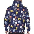 thumbnail image 7 of Naloa Colorful Jellyfish Men's Casual Hooded Collar Drawstring Hoodies Pullover Sweatshirts Casual Long Sleeve Shirts-4X-Large, 7 of 7