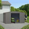 thumbnail image 3 of Arrow Essentials 10 x 8 x 6 ft Oswego Tea Steel Shed, 3 of 19