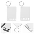 thumbnail image 2 of 12Pcs Graduation Sublimation Blanks Key Chains Heat Transfer Key Ring Board, 2 of 8