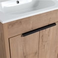 thumbnail image 4 of 24 in. Single Vanity in Natural Wood finish with Solid Surface Resin White Sink, 4 of 11
