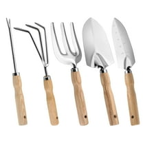 Stainless Steel Garden Shovel with Wooden Handle | Rust-Resistant Planting Tool for Vegetables, Flowers & Weeds | 1-Pack Household Gardening Tool