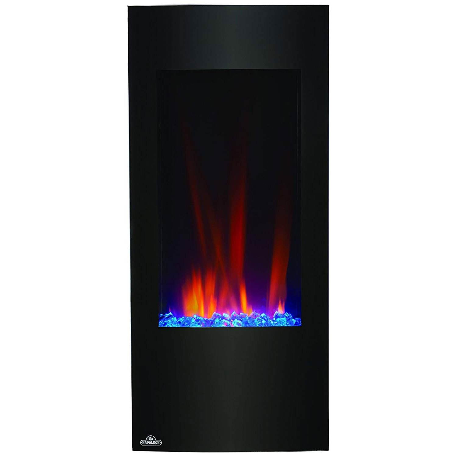 Napoleon 38 Inch Vertical Black Wall Mount Hanging Electric Fireplace Open Box Com Napoleon 38 Inch Vertical Black Wall, Napoleon Azure Vertical 38 Inch Wall Mount Electric Fireplace