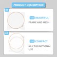 thumbnail image 1 of PAMINGONO 2Pcs Round Diy Craft Paper Making Frame for Beginners Khaki, 1 of 6