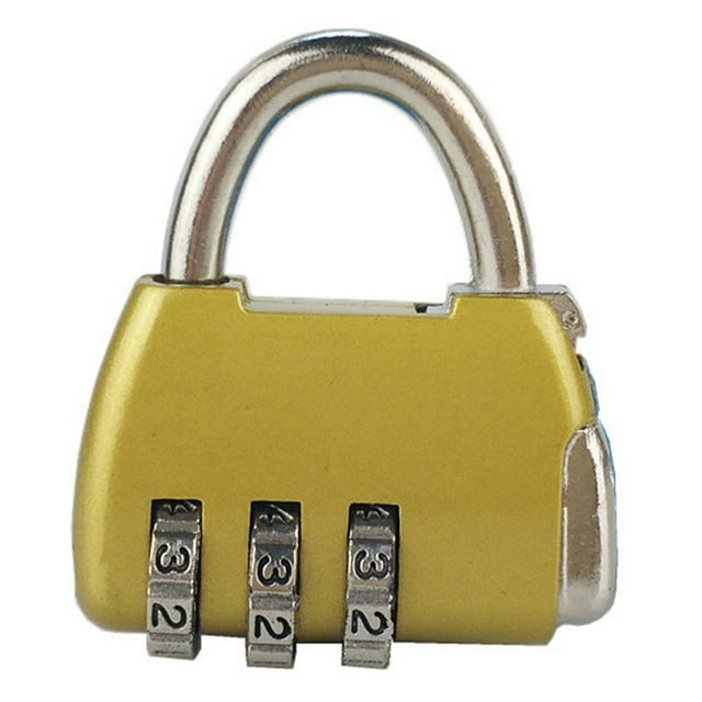Digit Cadenas à Combinaison 3 Chiffres Sécurité Serrure en Alliage de Zinc Robuste pour Valise