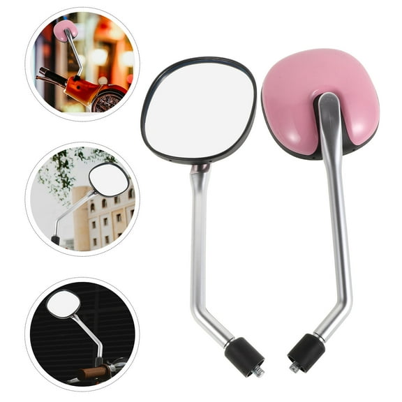 GOOHOCHY  Replacement Rear View Mirror Motorcycle Mirrors for Handlebars Pink