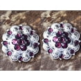 thumbnail image 3 of Set Of 4 Western Screw Back Concho Amethyst Crystal 1-1/4In. Saddle, 3 of 7