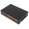 thumbnail image 4 of Conmutador PoE de 6 puertos, aleación de aluminio, compacto, 6 puertos, 100M, conmutador PoE, conmutador de red Ethernet, enchufe europeo de 100-240V, 4 of 5