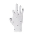 thumbnail image 3 of Women Ski Mittens Winter Keep Warm Wedding Bow Tie Print Windproof Waterproof Golves Outdoor Riding Open Toed Golves, 3 of 4