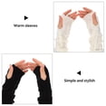 thumbnail image 2 of IBASETOY Arm Sleeves for Warmth Black Simple Design to Cover Arms for Cold Weather, 2 of 8