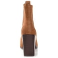 thumbnail image 3 of Journee Womens Maxxie Pull On Stacked Heel Booties, 3 of 8