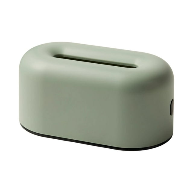 Caja organizadora de pañuelos rectangular, dispensador de pañuelos faciales de escritorio para comedor Verde