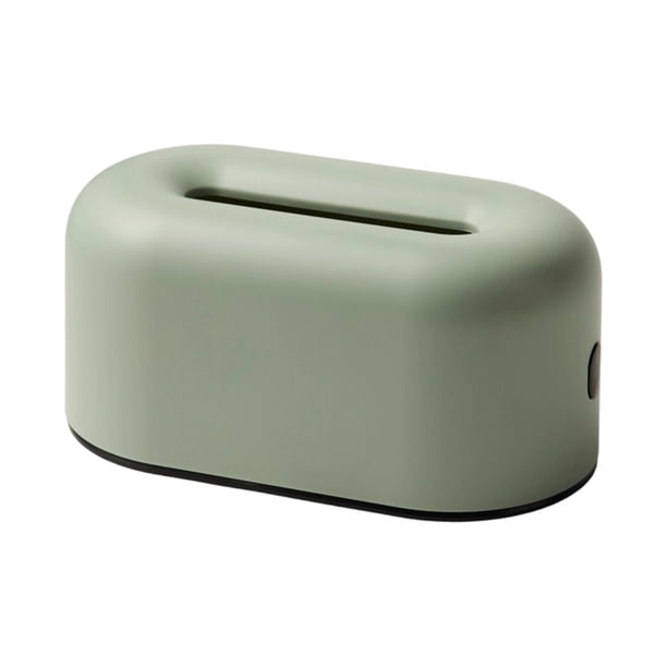 Dispensador de pañuelos rectangular con tapa decorativa antideslizante Verde