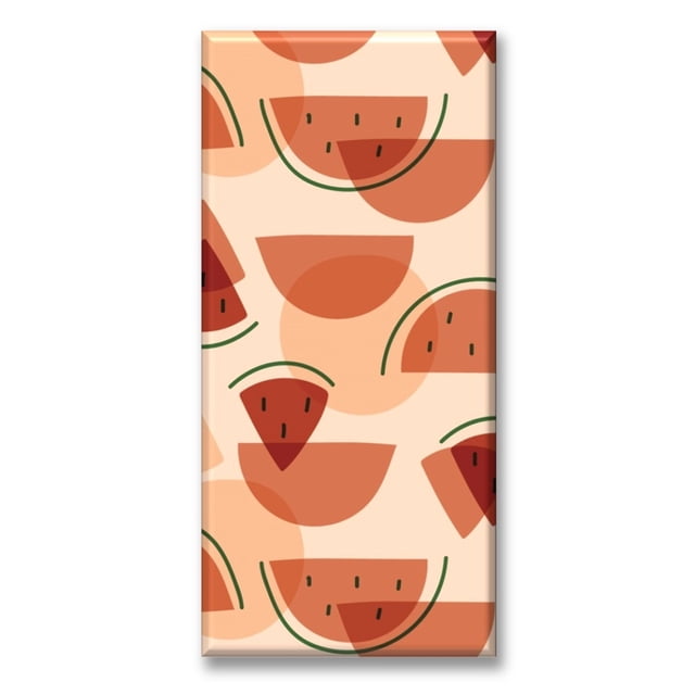 Cuadro Canva Listo Para Colgar Tipo Galería Piezas De Sandía 50X100 cm