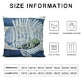 thumbnail image 5 of ONETECH Navy Fish Decor Pillow Cover, Decorative Canvas Pillow Cover with Nautical Navy Fish Pattern, 5 of 5