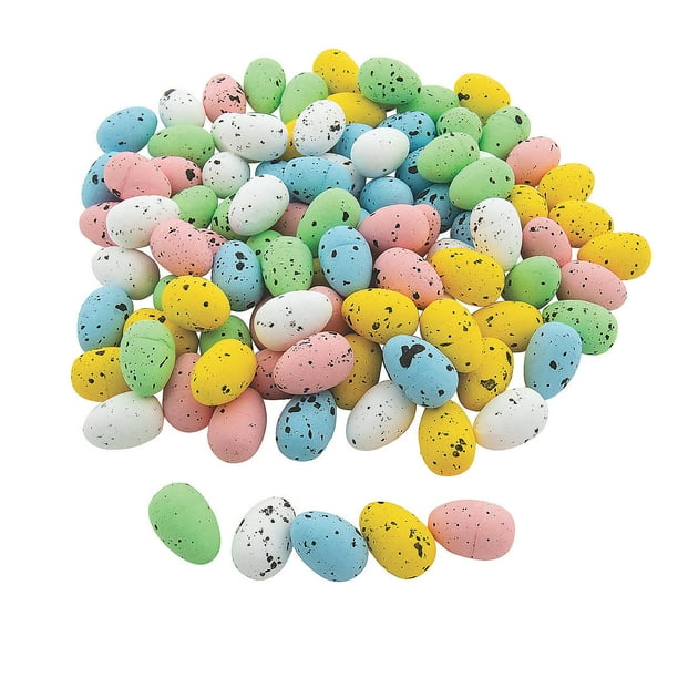 Speckled Foam Easter Eggs (100Pc) Craft Supplies 100 Pieces