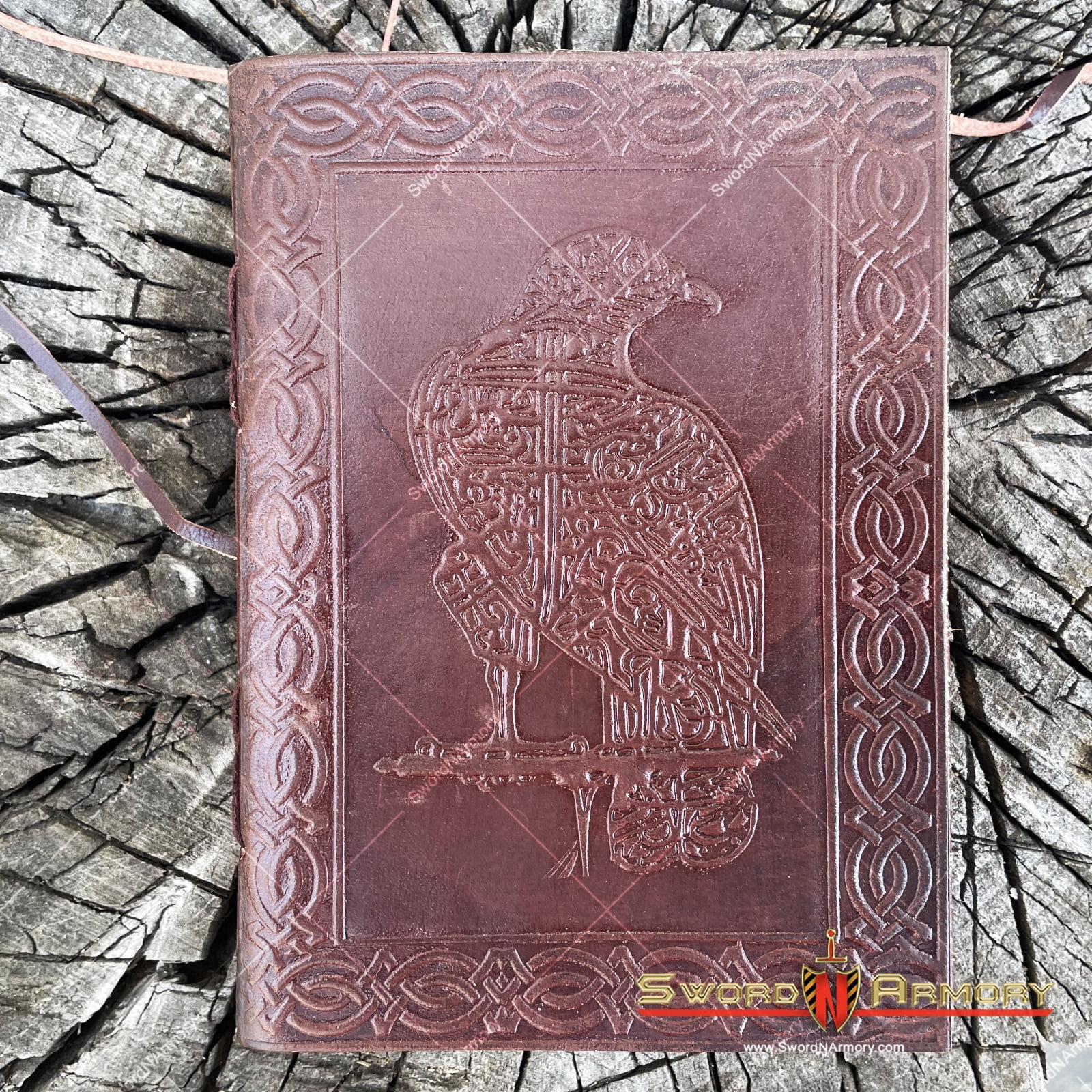 Handmade Medieval Diary Renaissance Leather Journal Notebook with Celtic Eagle