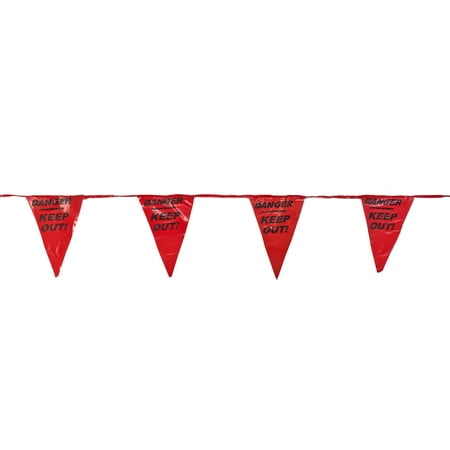 Printed Pennant Banner Flags, 60', Red(pack of 10)