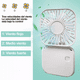 thumbnail image 2 of Ventilador Plegable Mini Portátil Blanco, 2 of 4