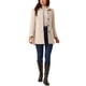 thumbnail image 2 of Abrigo de invierno para mujer Inspire Chic, de longitud media, con solapa de muesca y cierre de un solo botón, color beige, 2 of 5