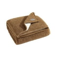 thumbnail image 3 of Eddie Bauer Solid Bi Colored Brown Sherpa Throw Blanket, 60" X 50", 3 of 8
