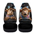 thumbnail image 3 of XYZCANDO Stylish Front Car Seat Covers with Funny Highland Cow Design - Breathable Durable Protectors For All Vehicle Types, 3 of 8
