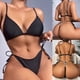 thumbnail image 2 of Bikini para mujer Conjunto sólido Traje de baño Dos piezas Sujetador con relleno Traje de baño Ropa de playa Fridja  nalpqowj59769, 2 of 9