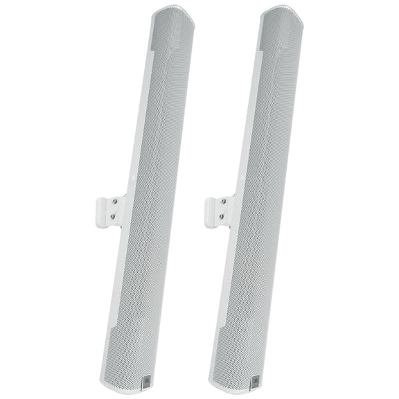 (2) JBL COL800-WH 32" White 70V Commercial Slim Column Wall Mount Array Speakers