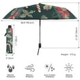 thumbnail image 3 of FORMRS Travel Umbrella Folding Auto Open Close Windproof Rain UV Protection, Green Christmas Candy Canes, 3 of 8